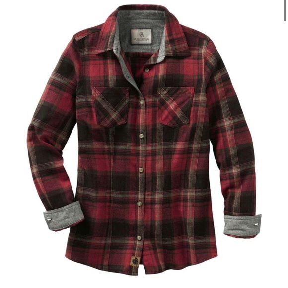 Legendary Whitetails Tops - Women's Cottage Escape Flannel Shirt Forest Plaid
